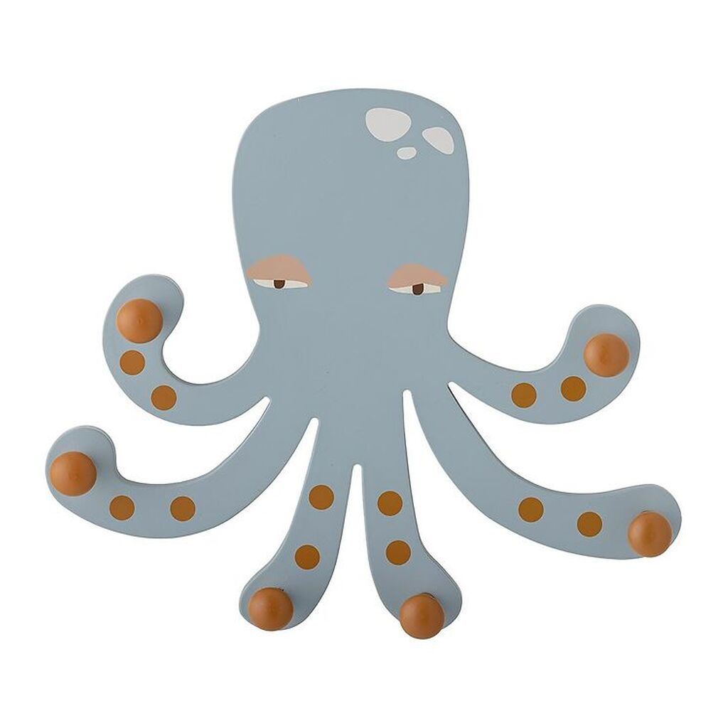 Bloomingville Mini Knagerække - Træ - Oswall - Blå