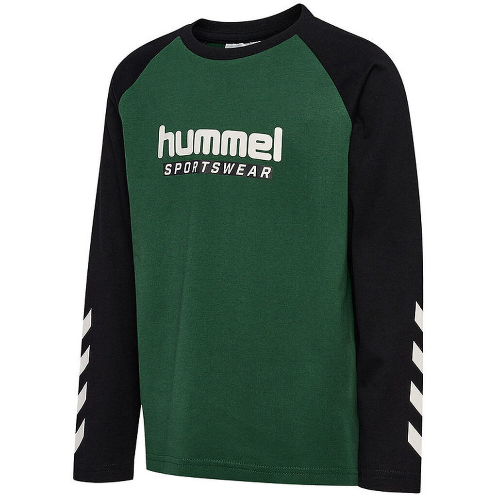 Hummel Bluse - hmlJr Logo - Mørkegrøn