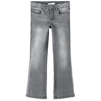 Name It Jeans - Noos - NkfPolly - SKinny Boot - Lysegrå