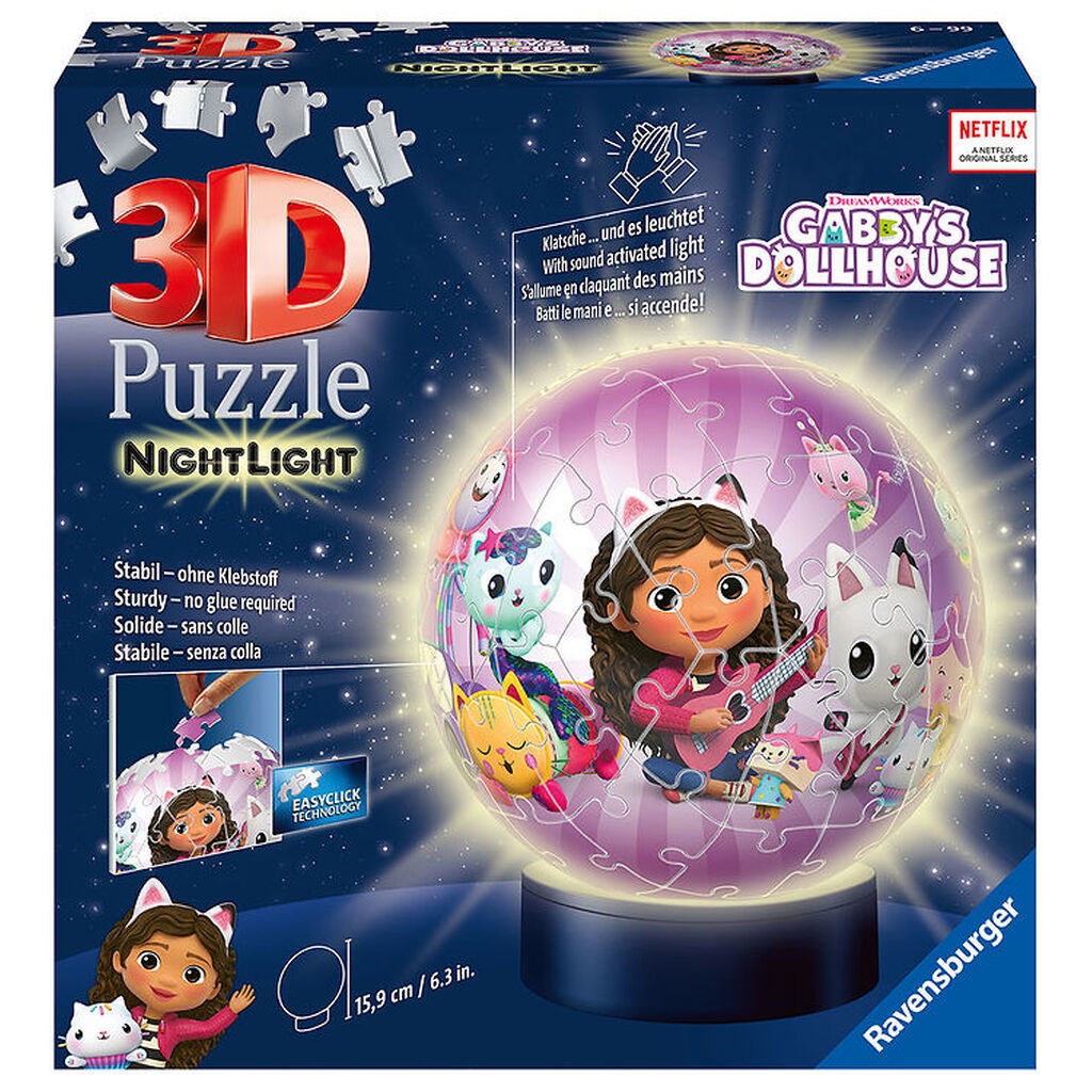 Ravensburger Puslespil - Natlampe - 3D - 72 Brikker - Gabby's Do