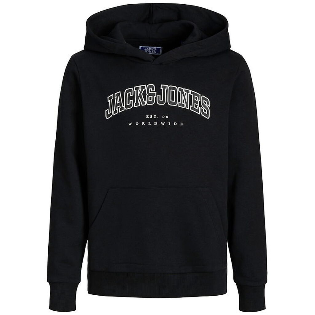 Jack & Jones Hættetrøje - JjeCaleb - Sort/LOOSE