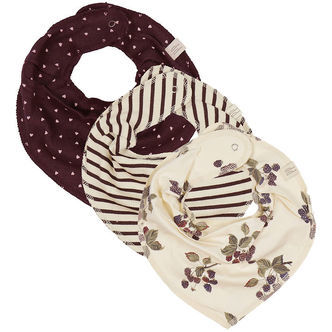 Petit Piao Savlesmække - Rib - Modal - 3-pak - Black Berry