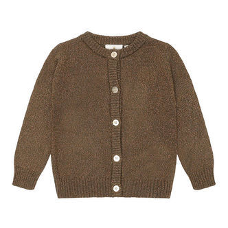 The New Siblings Cardigan - Strik - TnsKeve - Ivy Green m. Glimm
