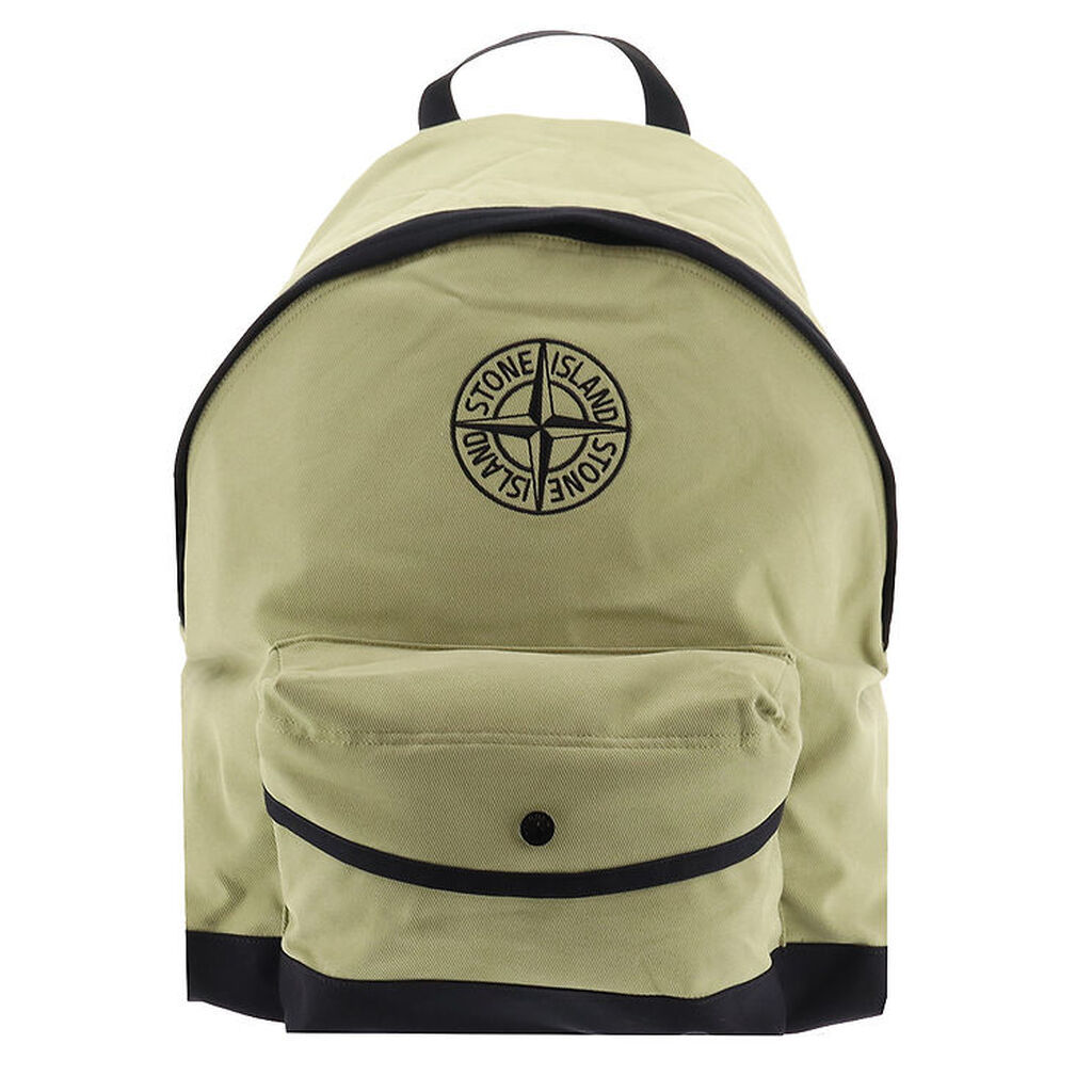 Stone Island Rygsæk - Grøn/Sort m. Logo