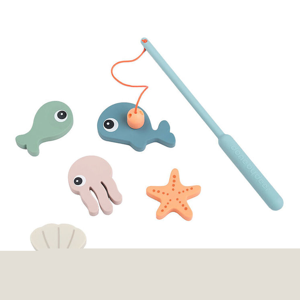 Done By Deer Badelegetøj m. Fiskestang - Sea Friends - Farvemix