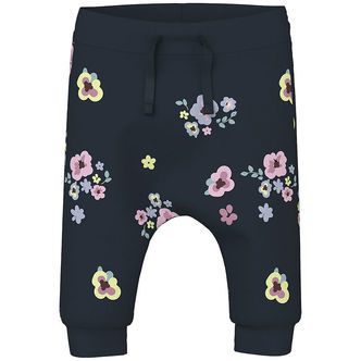 Name It Bukser - NbfVandora - Dark Sapphire/Flowers