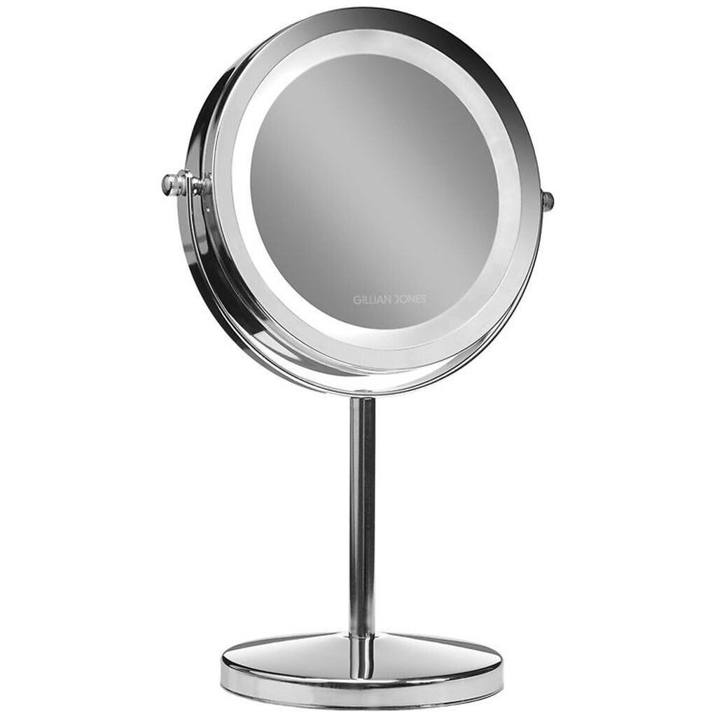 Gillian Jones Bordspejl - Rund - LED/Forstørrelse - Krom
