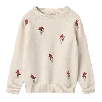 Fliink Bluse - Strik - Benna Mushroom - Sandshell