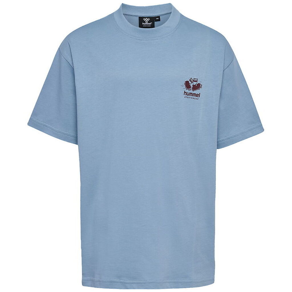 Hummel T-shirt - hmlLoose - Faded Denim m. logo