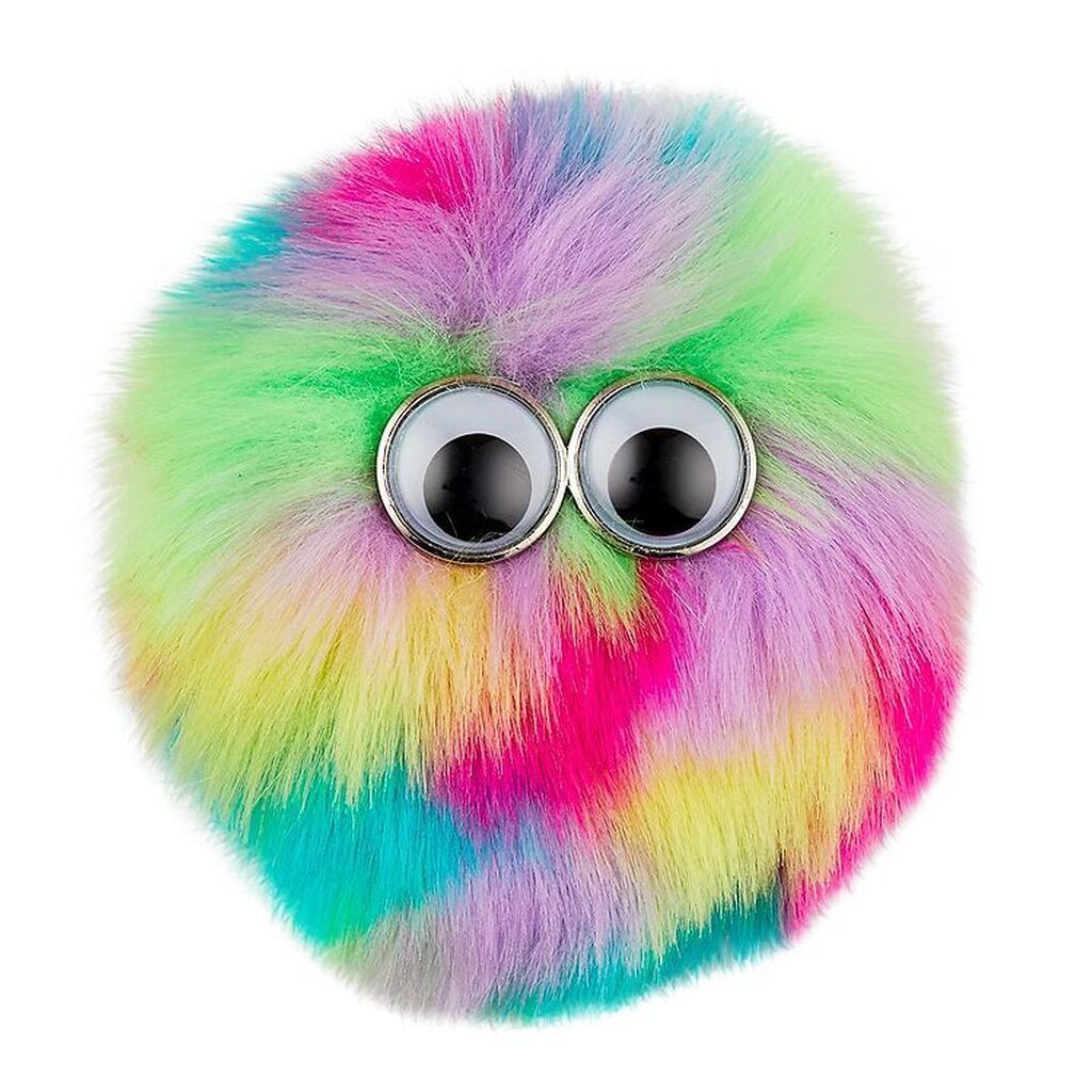 Ergobag Velcromærke - Fluffy - Pink/Grøn