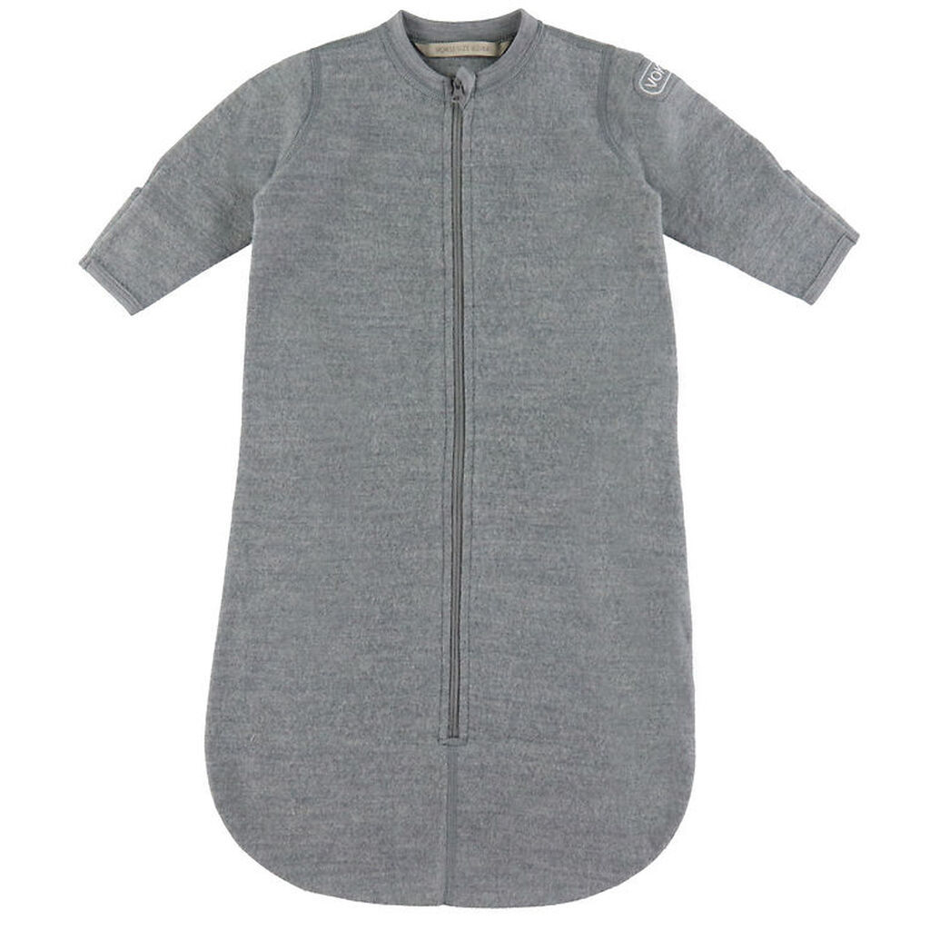 Voksi Sovepose m. Ærmer - Uld - Gråmeleret