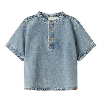 Lil Atelier T-shirt - NmmFundo - Medium Blue Denim