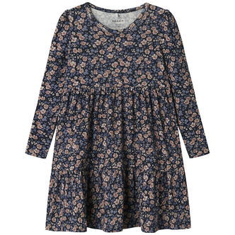 Name It Kjole - NmfOalia - Navy Blazer m. Blomster