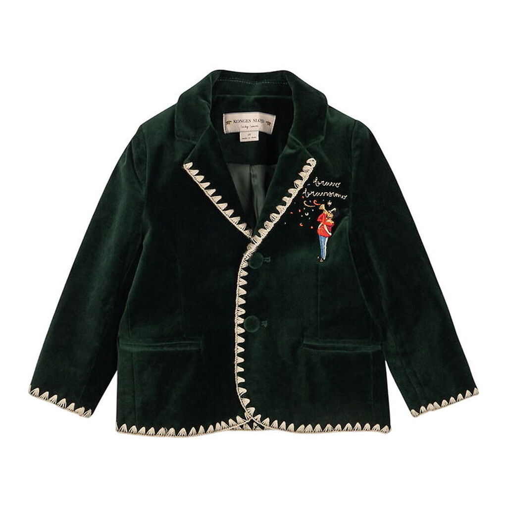 Konges Sløjd Blazer - Velour - Rocky - Dark Green