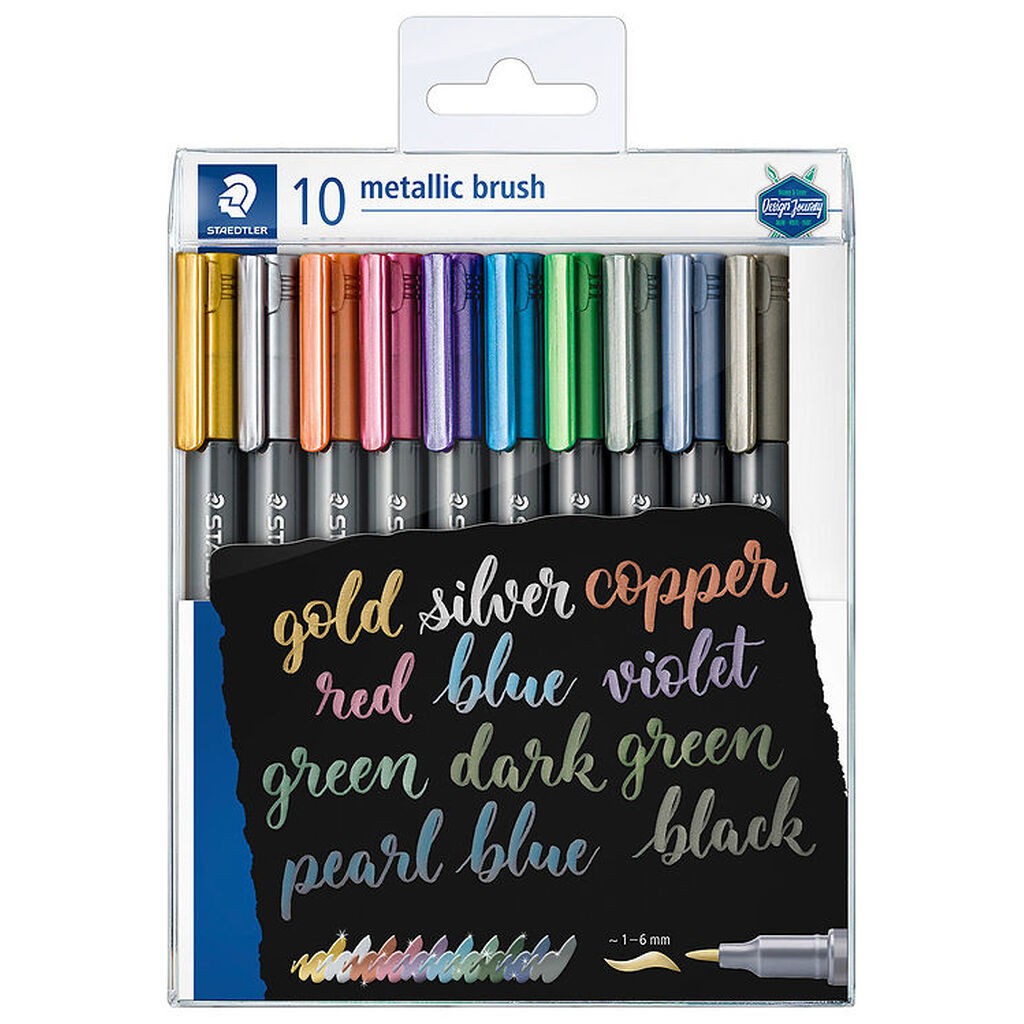 Staedtler Tuscher - 10 stk. - Metallic Calligraphy - 1-6 mm