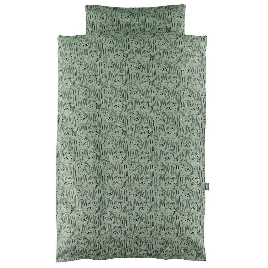 Nørgaard Madsens Sengetøj - Voksen - Mørkegrøn m. Dinosaur