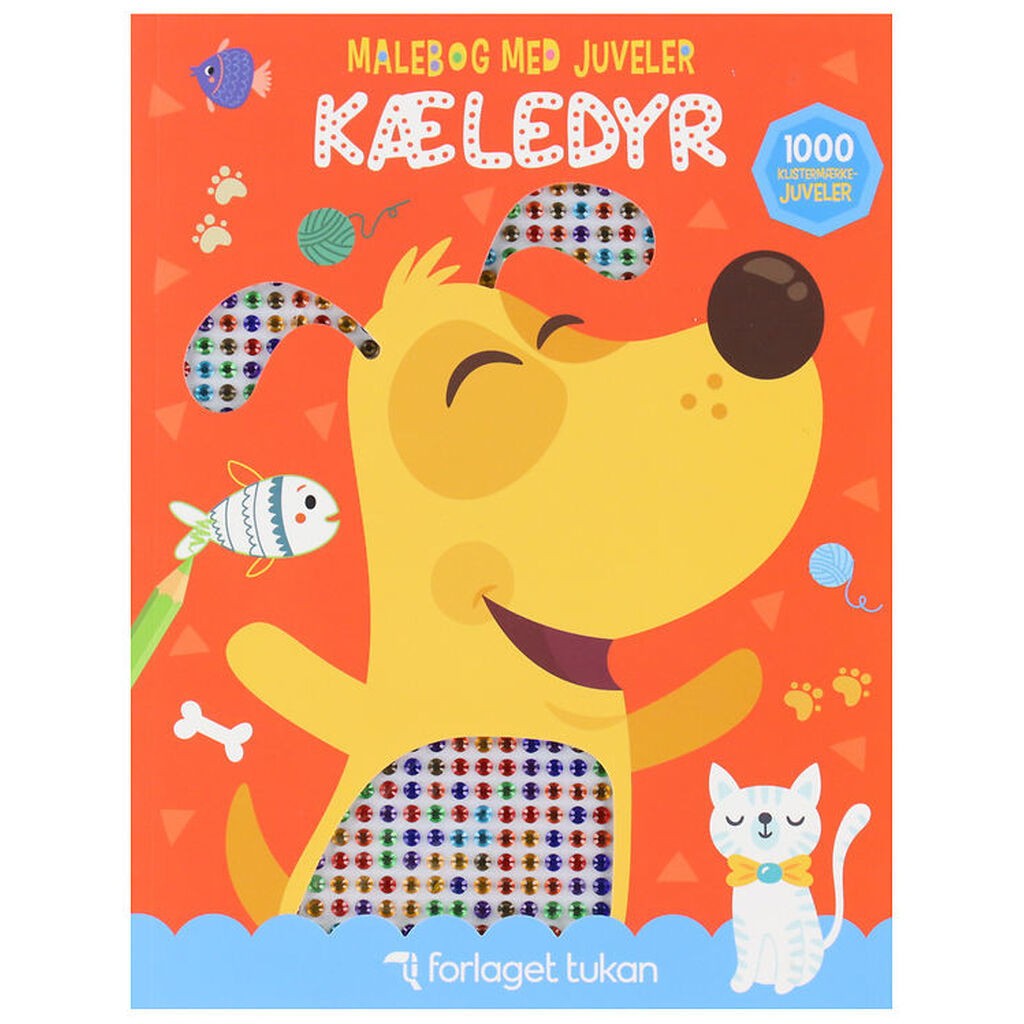 Forlaget Tukan Malebog m. Juveler - Kæledyr - DA