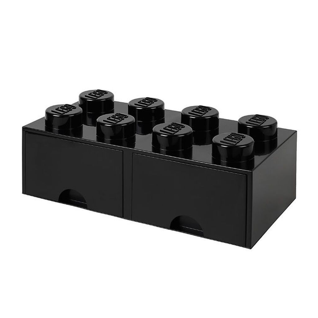LEGOÂ® Storage Opbevaringsskuffe - 8 Knopper - 50x25x18 - Sort