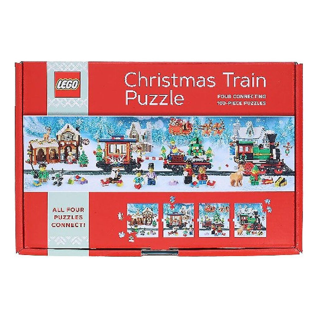 LEGOÂ® Puslespil - 4x100 Brikker - Juletog
