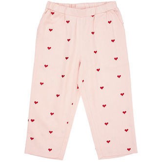 Copenhagen Colors Bukser - Twill Heart - Dusty Rose m. berry Hea