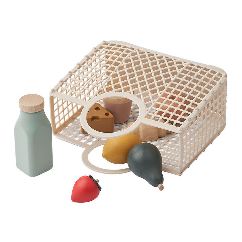 Liewood Kurv m. legemad - Florin Play Food & Grrocery Basket - S