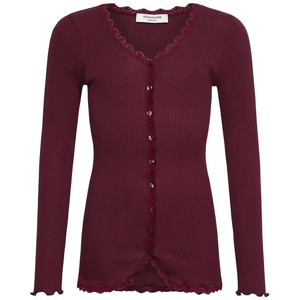 Rosemunde Cardigan - Modal - Balta - Tawny Port
