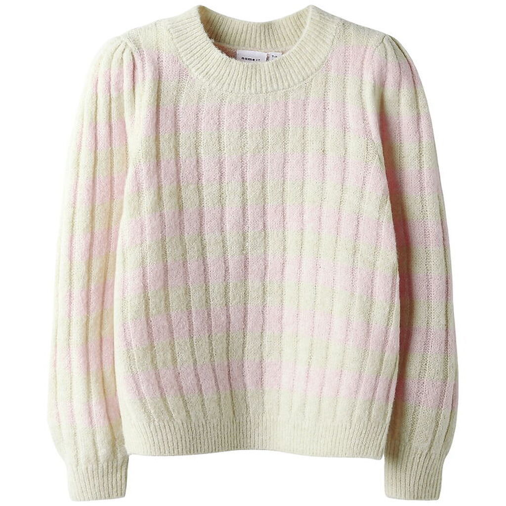 Name It Bluse - Strik - NkfDitte - Buttercream/Pirouette