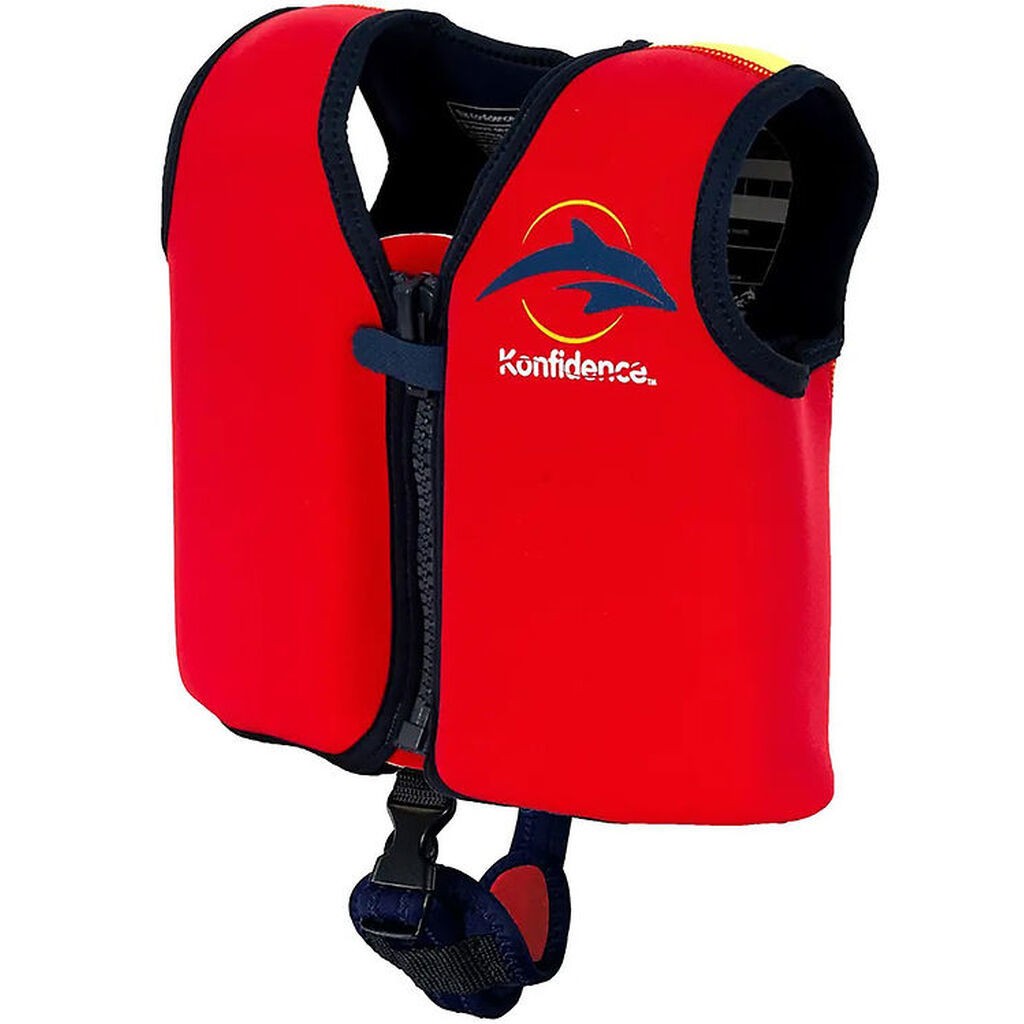 Konfidence Svømmevest - UV50+ - Rød/Gul