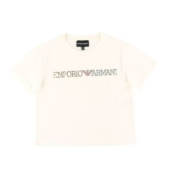 Emporio Armani T-shirt - Hvid m. Pailletter