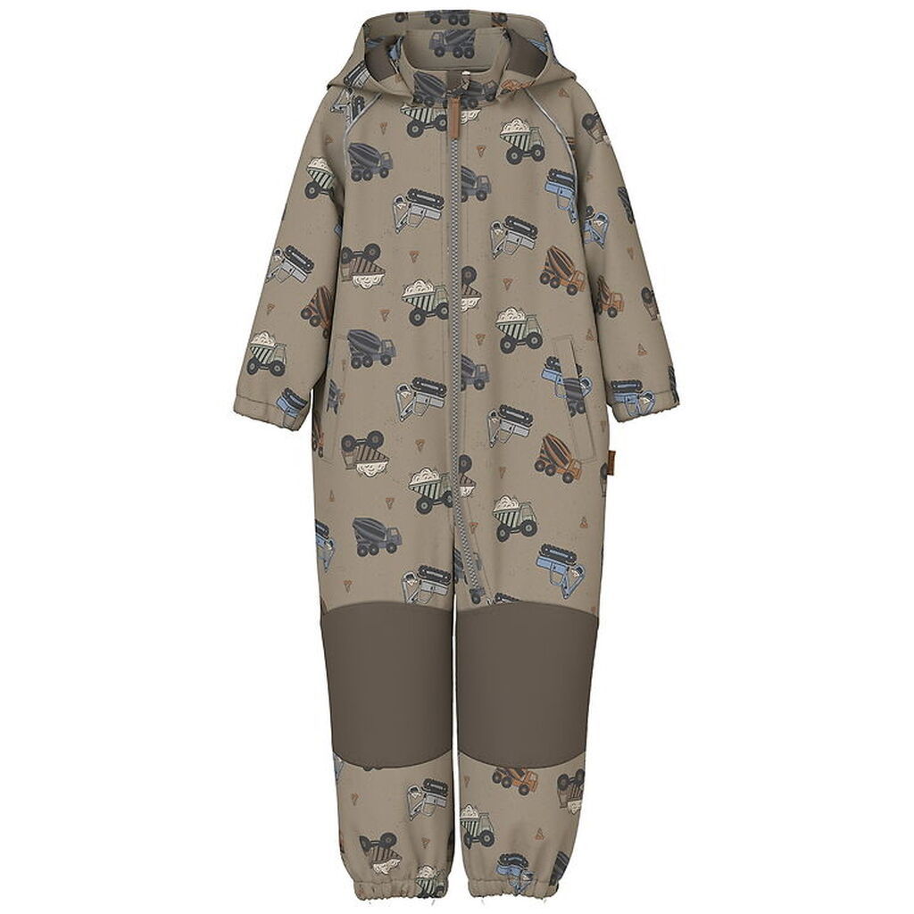 Name It Softshelldragt m. Fleece - Noos - NmmAlfa08 - Silver Min