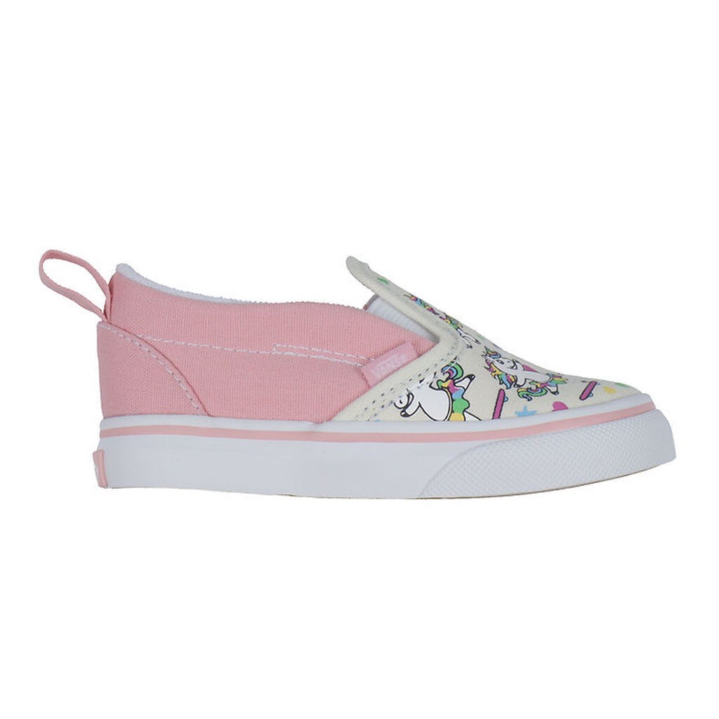 Vans Sko - Slip-On V - Ballet Skaticorn - Marshmallow/Pink