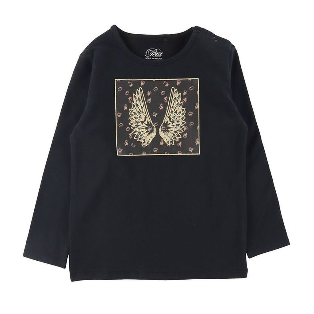 Petit by Sofie Schnoor Bluse - Elenor - Sort m. Vinger