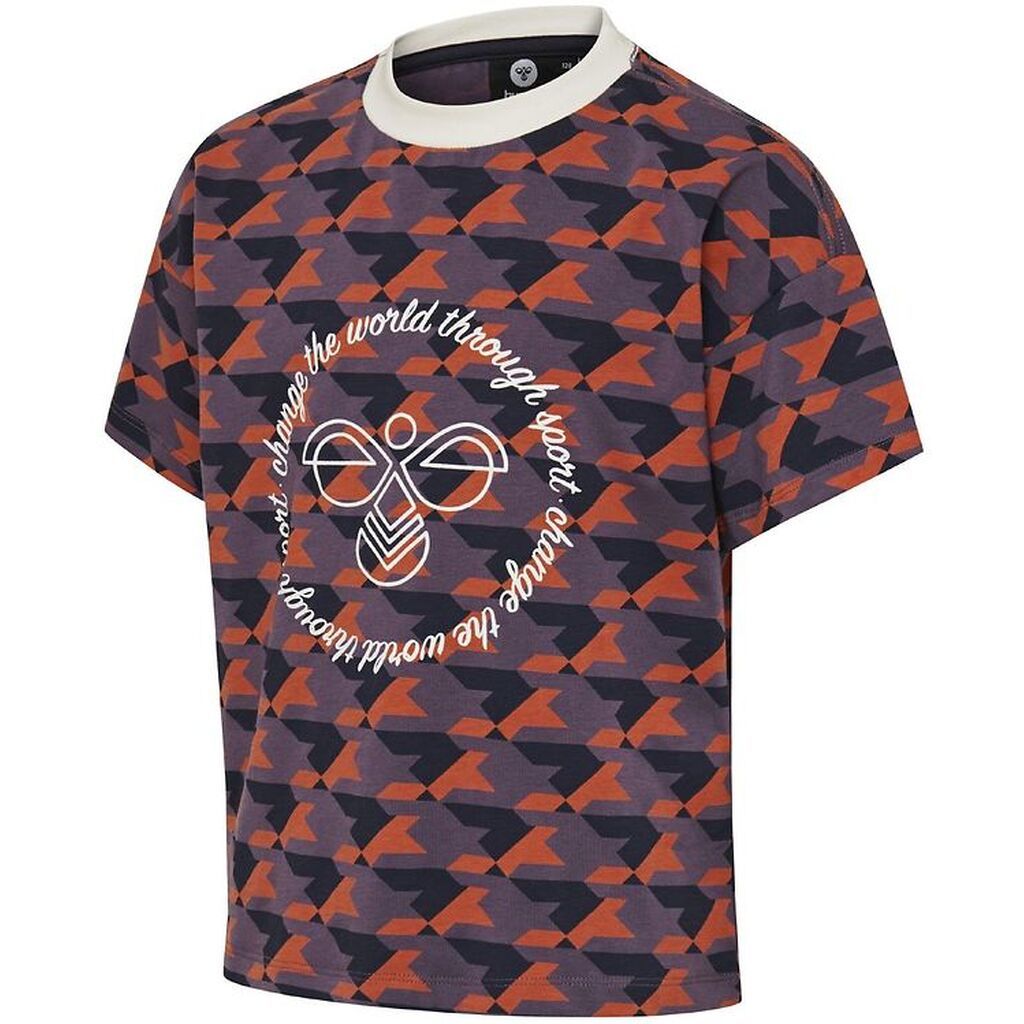 Hummel T-shirt - HMLArmelia - Lilla/Rød