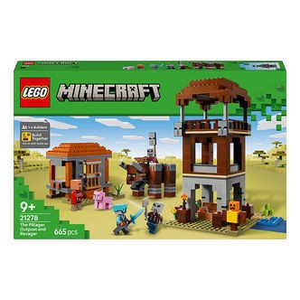 LEGOÂ® Minecraft - Røverforposten Og Ravager 21278 - 665 Dele