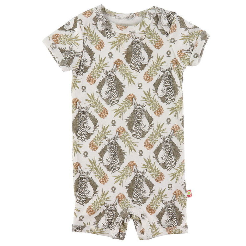 Katvig Sommerdragt - Hvid m. Tropisk Mønster