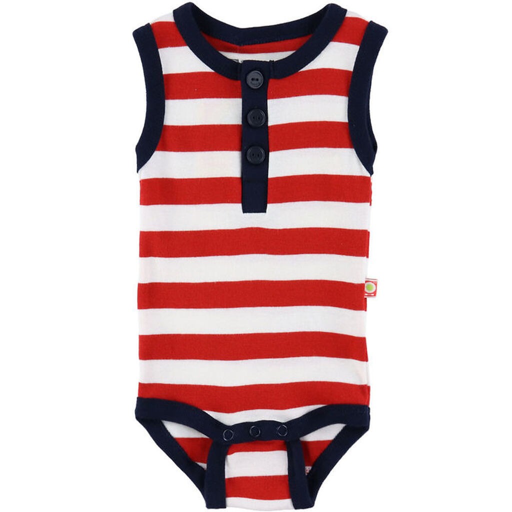 Katvig Body U/Æ - Rød/Hvid