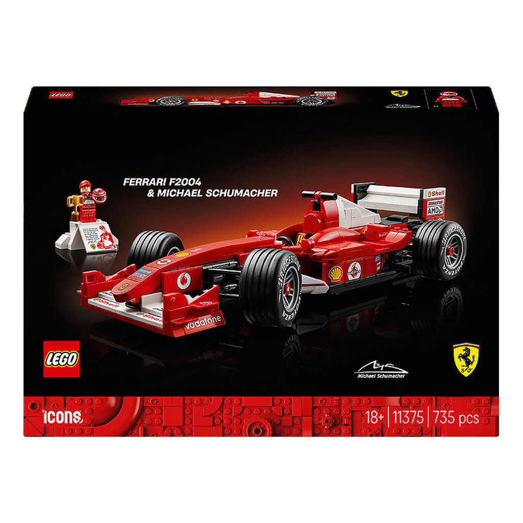 LEGOÂ® Icons - Ferrari F2004 Og Michael Schumacher 11375 - 735 De