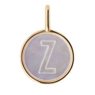 Design Letters Vedhæng Til Halskæde - Z - Pearl Gold