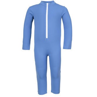 Petit Crabe Badeheldragt - Lou - UV50+ - Cornflower m. Sejlbåd