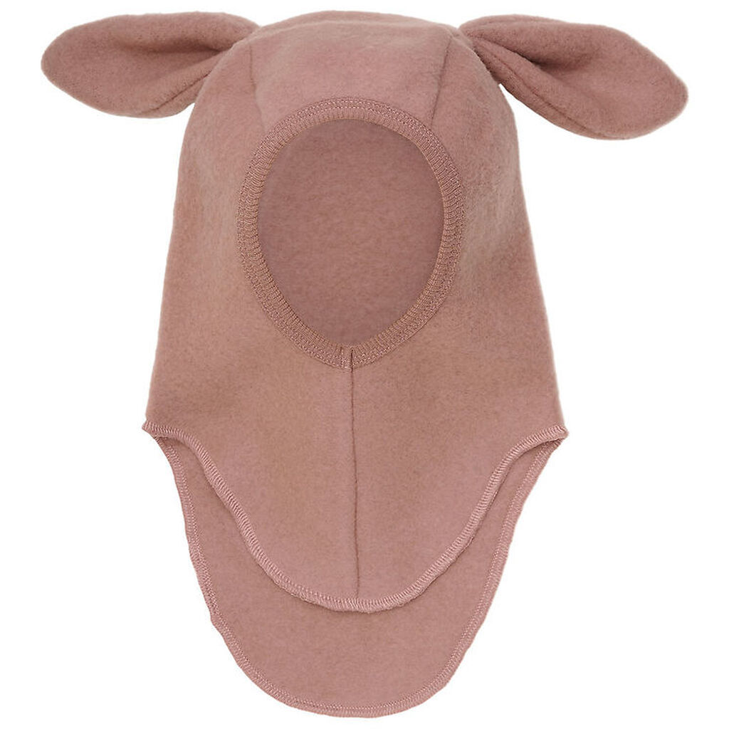 Huttelihut Elefanthue - Uldfleece - 1-lags - Burlwood m. Ører