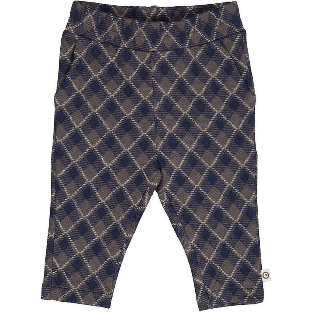Müsli Bukser - Jacquard - Tower Grey/Night Blue/Desert Green
