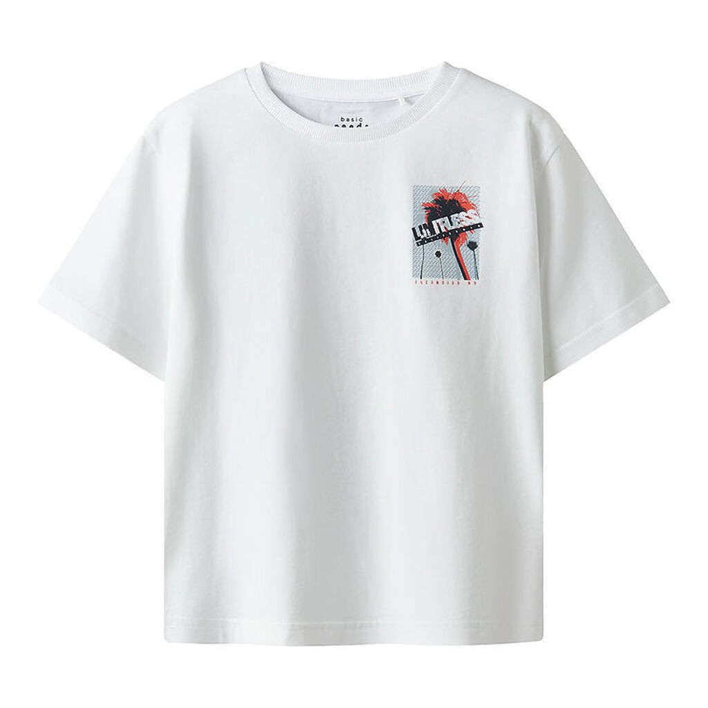Name it T-shirt - NkmVelix - Bright White/Limitless