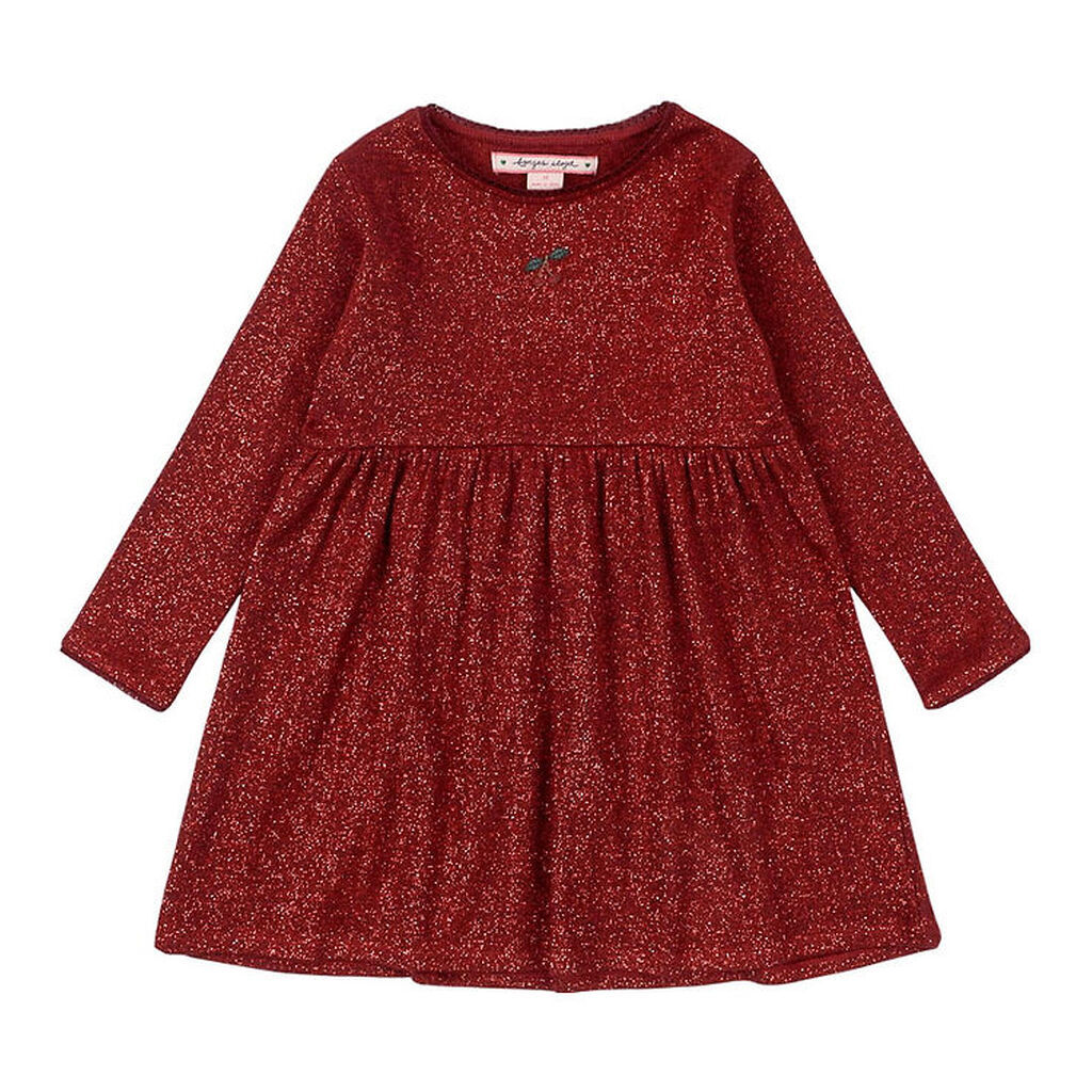 Konges Sløjd Kjole - Roli - Red Dahlia m. Glimmer