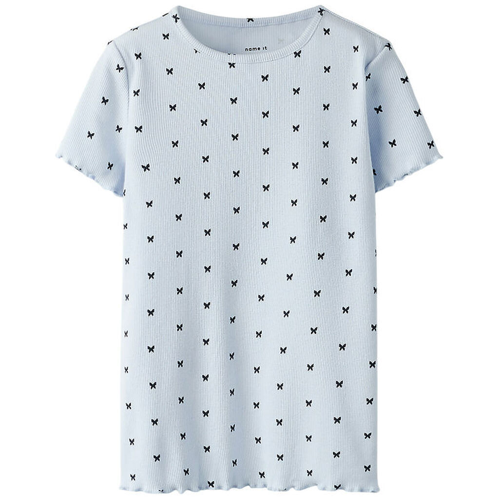 Name It T-shirt - Rib - NkfKarlia - Xenon Blue