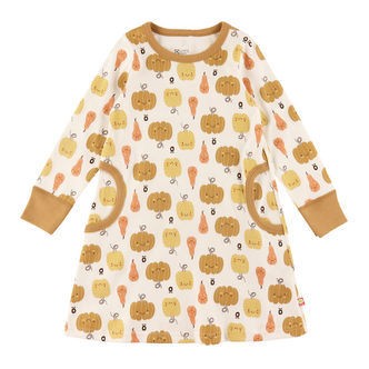 Katvig Kjole - Hvid m. Græskar