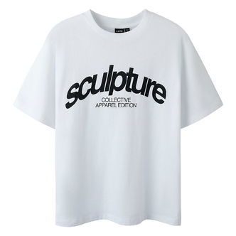 LMTD T-shirt - NlnNure - Bright White/Sort m. Print