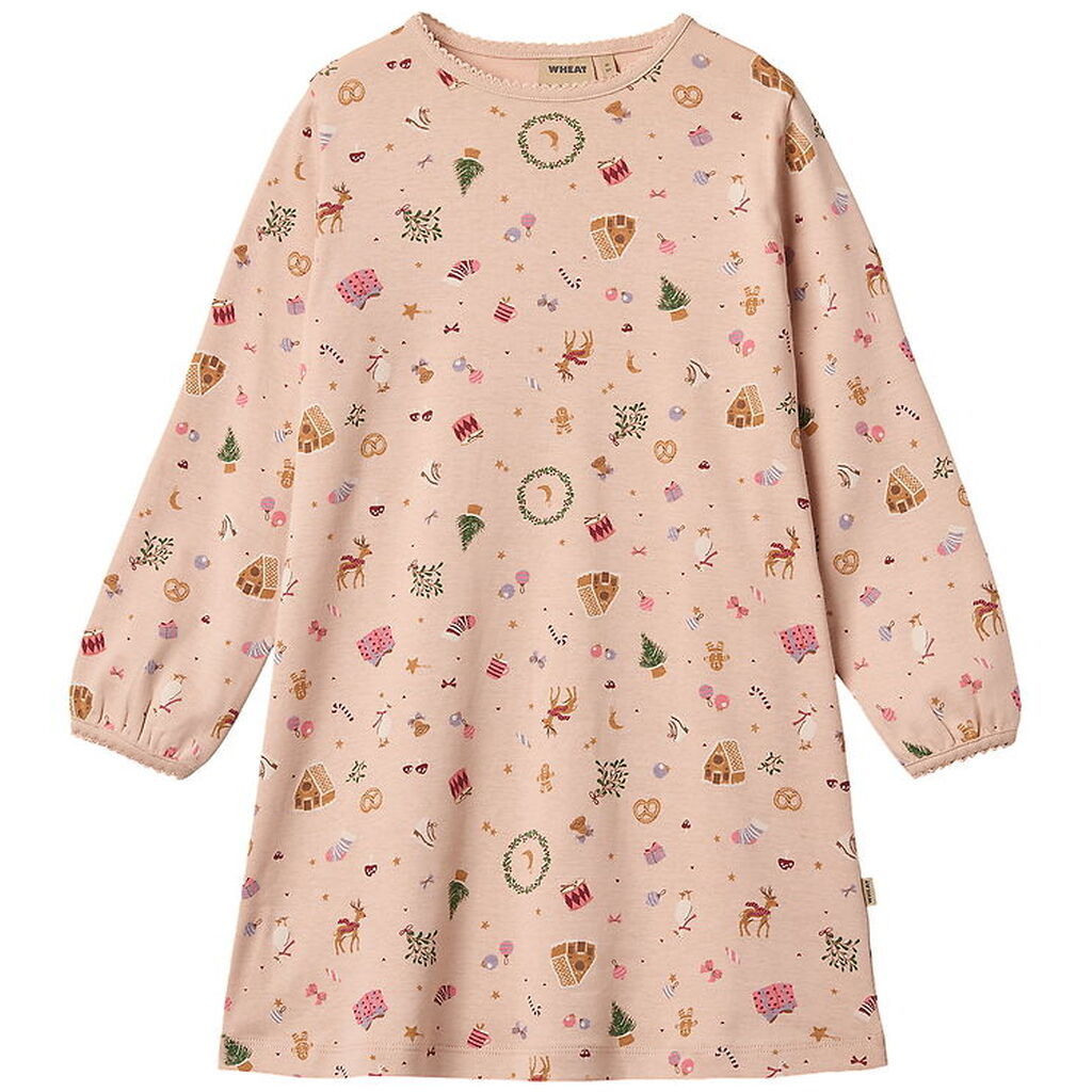 Wheat Natkjole - Elinor - Rose Dust Holiday