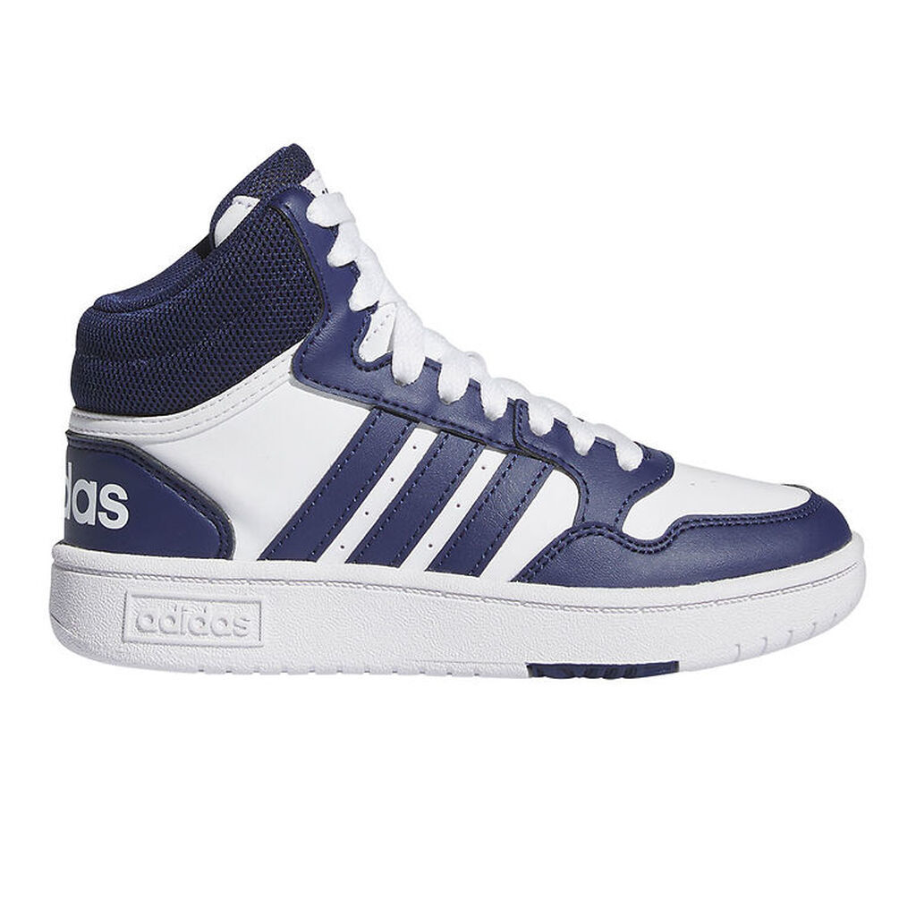 adidas Performance Sko - Hoops 3.0 Mid K - Hvid/Blå