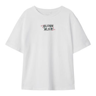 Name It T-shirt - NkfLonnie - Bright White m. Print
