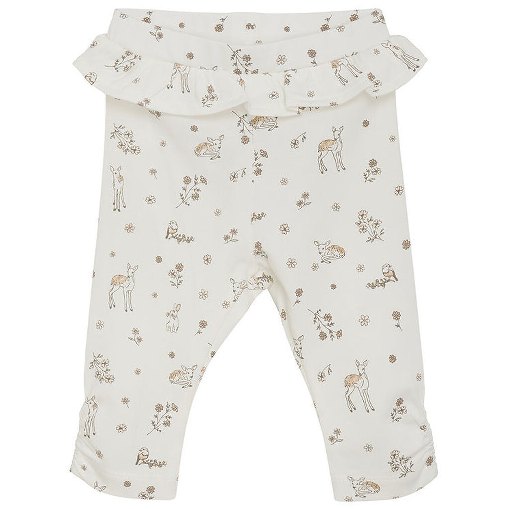 Fixoni Leggings - Silver Peony m. Print